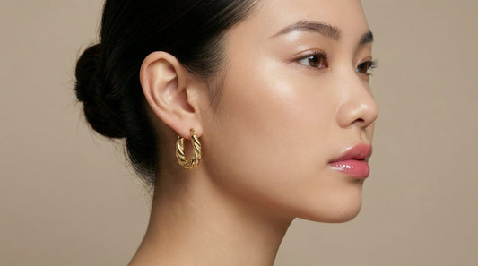 MINI GOLD HOOP EARRINGS