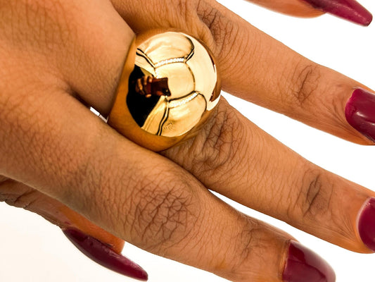 GOLD DOME RING