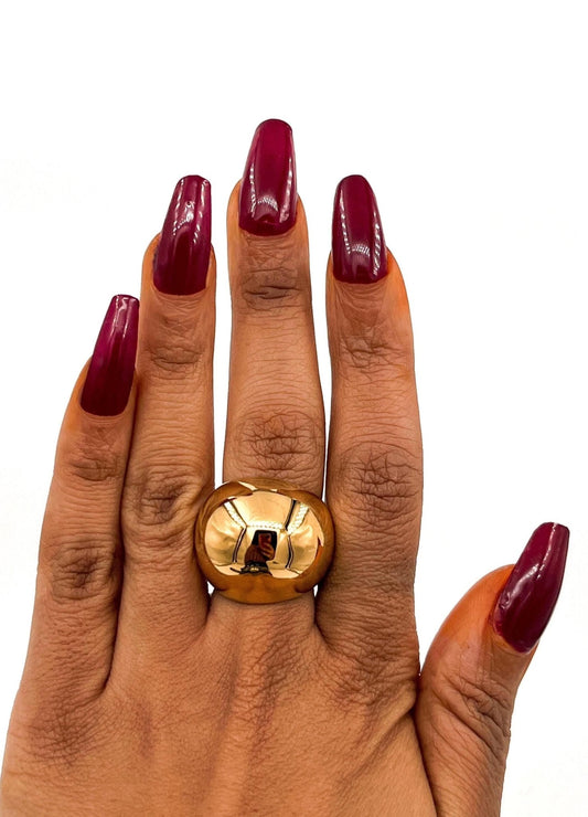 GOLD DOME RING